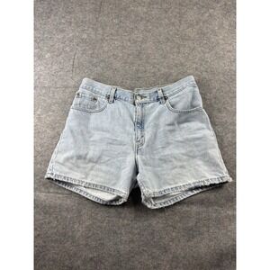 Levi's Women's Size (30x4) Juniors 13 Mom Jean High Rise Light Wash Shorts 90s